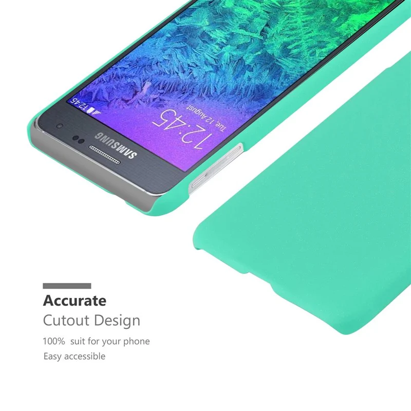 Cadorabo Hülle kompatibel mit Samsung Galaxy ALPHA Hard Case Schutzhülle in Frosted Optik gegen Kratzer und Stöße