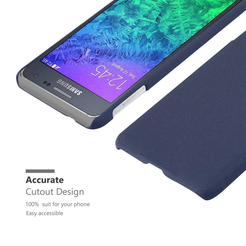 Cadorabo Hülle kompatibel mit Samsung Galaxy ALPHA Hard Case Schutzhülle in Frosted Optik gegen Kratzer und Stöße