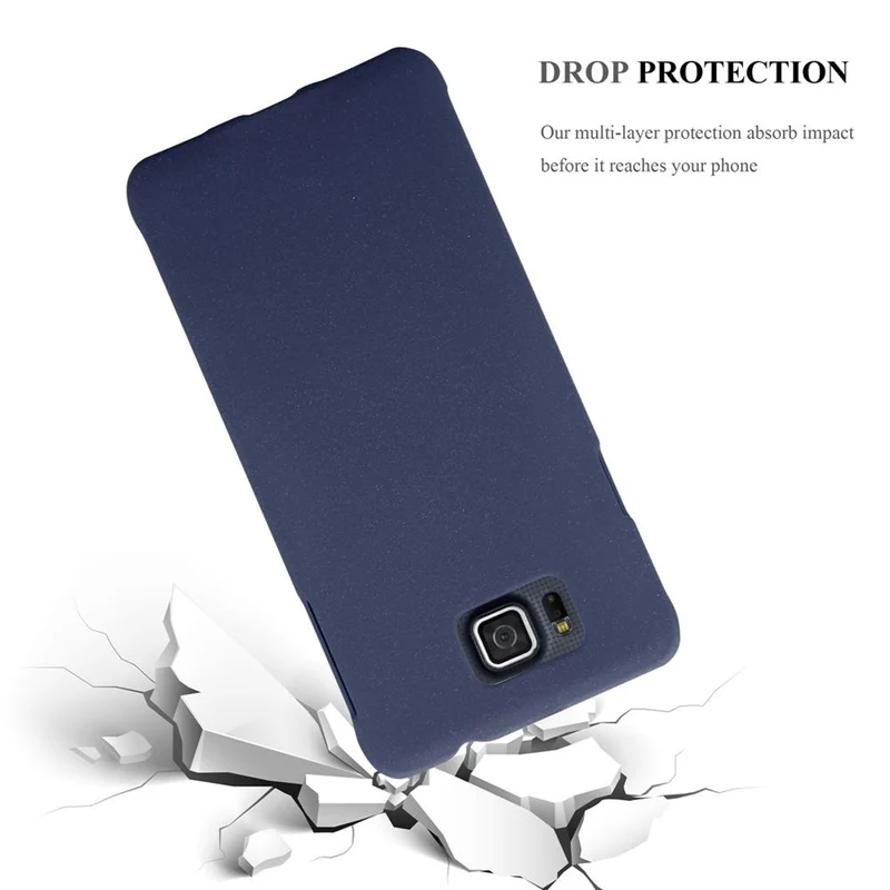Cadorabo Hülle kompatibel mit Samsung Galaxy ALPHA Hard Case Schutzhülle in Frosted Optik gegen Kratzer und Stöße