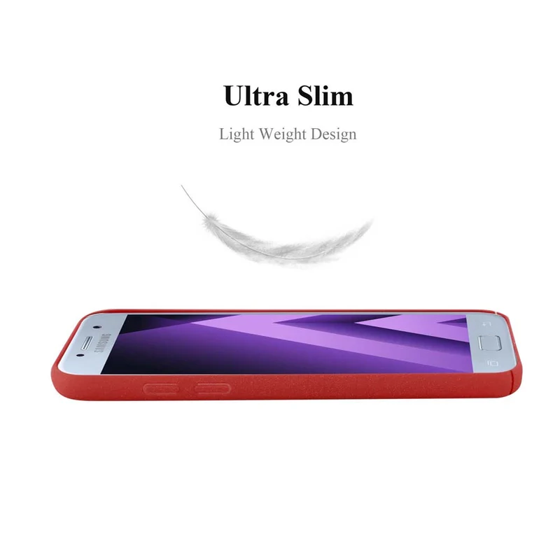 Cadorabo Hülle kompatibel mit Samsung Galaxy A3 2017 Hard Case Schutzhülle in Frosted Optik gegen Kratzer und Stöße
