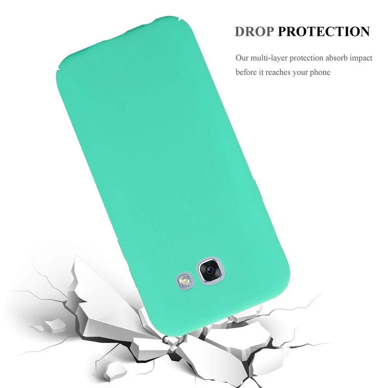 Cadorabo Hülle kompatibel mit Samsung Galaxy A3 2017 Hard Case Schutzhülle in Frosted Optik gegen Kratzer und Stöße