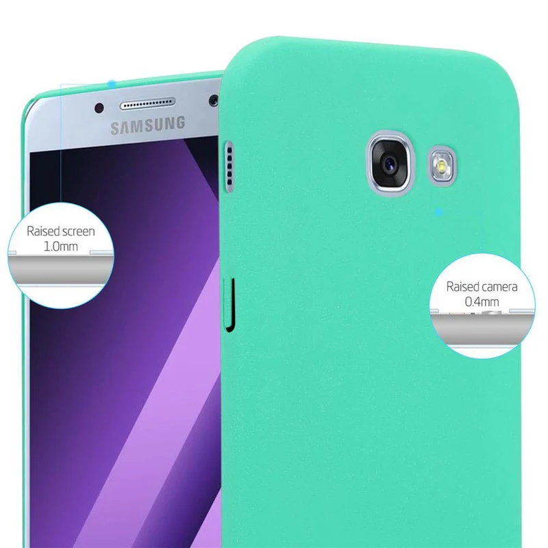 Cadorabo Hülle kompatibel mit Samsung Galaxy A3 2017 Hard Case Schutzhülle in Frosted Optik gegen Kratzer und Stöße