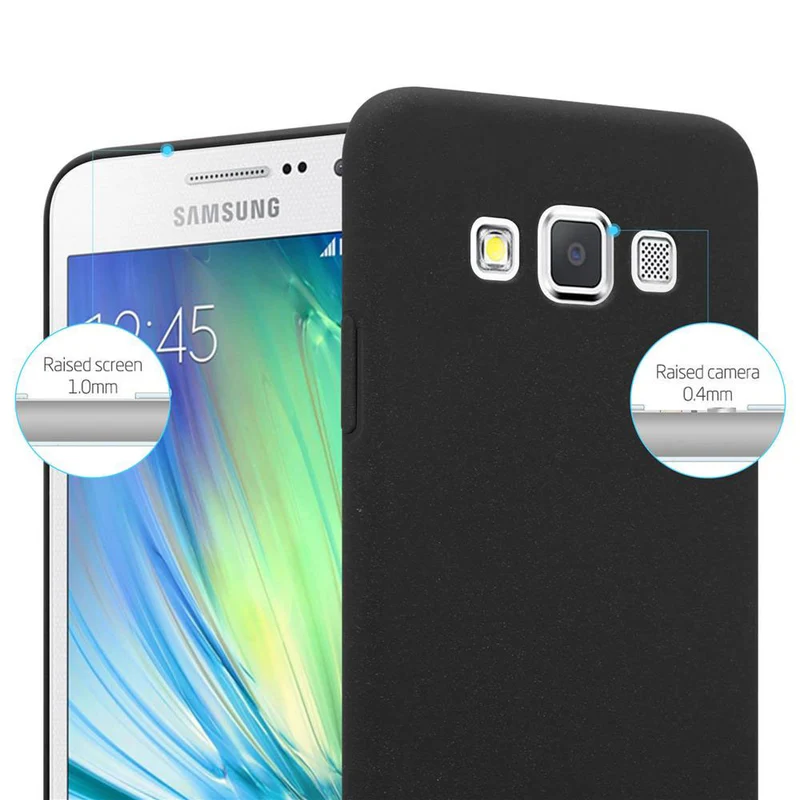 Cadorabo Hülle kompatibel mit Samsung Galaxy A3 2015 Hard Case Schutzhülle in Frosted Optik gegen Kratzer und Stöße