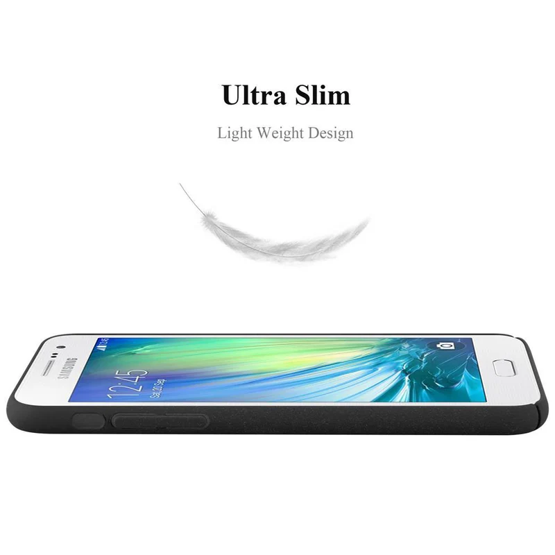 Cadorabo Hülle kompatibel mit Samsung Galaxy A3 2015 Hard Case Schutzhülle in Frosted Optik gegen Kratzer und Stöße