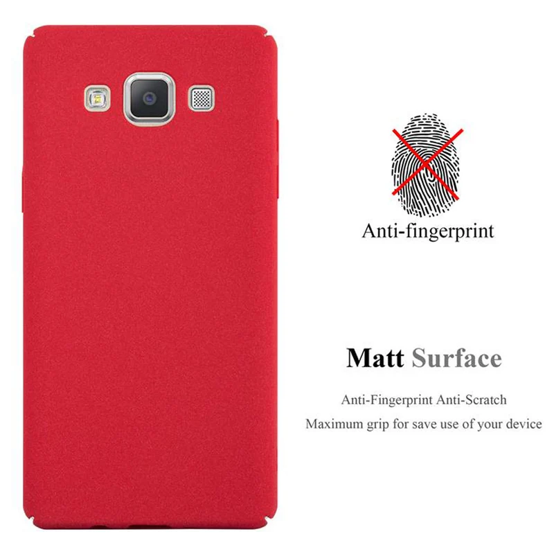 Cadorabo Hülle kompatibel mit Samsung Galaxy A3 2015 Hard Case Schutzhülle in Frosted Optik gegen Kratzer und Stöße
