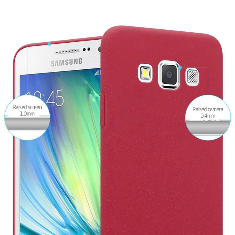 Cadorabo Hülle kompatibel mit Samsung Galaxy A3 2015 Hard Case Schutzhülle in Frosted Optik gegen Kratzer und Stöße