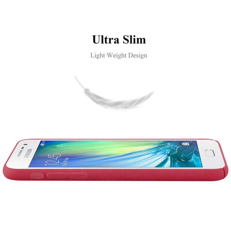 Cadorabo Hülle kompatibel mit Samsung Galaxy A3 2015 Hard Case Schutzhülle in Frosted Optik gegen Kratzer und Stöße