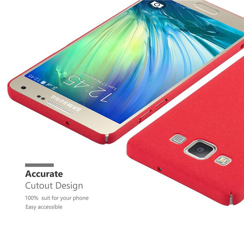 Cadorabo Hülle kompatibel mit Samsung Galaxy A3 2015 Hard Case Schutzhülle in Frosted Optik gegen Kratzer und Stöße