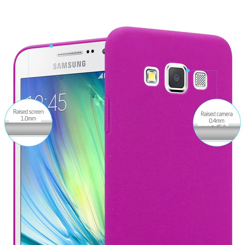 Cadorabo Hülle kompatibel mit Samsung Galaxy A3 2015 Hard Case Schutzhülle in Frosted Optik gegen Kratzer und Stöße