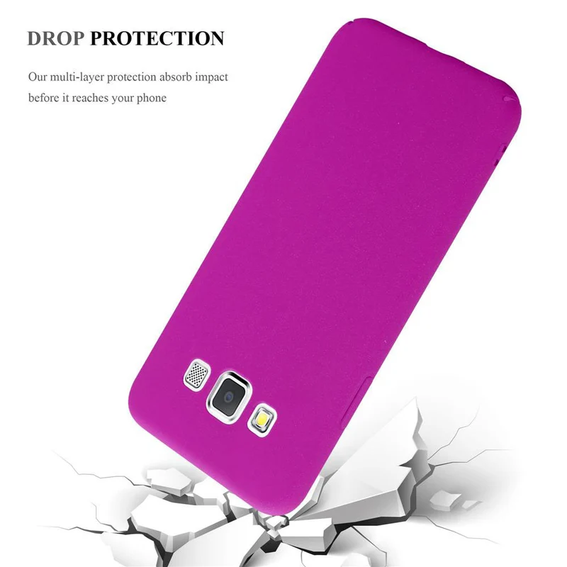 Cadorabo Hülle kompatibel mit Samsung Galaxy A3 2015 Hard Case Schutzhülle in Frosted Optik gegen Kratzer und Stöße