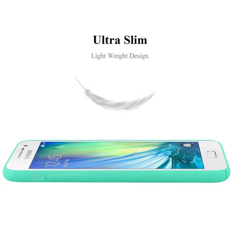 Cadorabo Hülle kompatibel mit Samsung Galaxy A3 2015 Hard Case Schutzhülle in Frosted Optik gegen Kratzer und Stöße