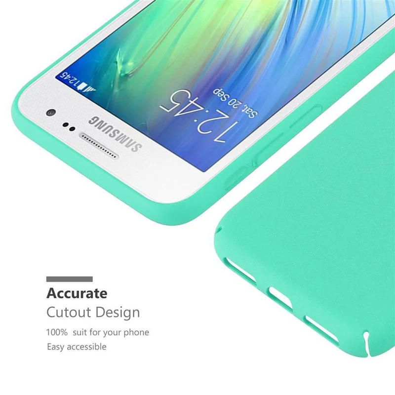 Cadorabo Hülle kompatibel mit Samsung Galaxy A3 2015 Hard Case Schutzhülle in Frosted Optik gegen Kratzer und Stöße