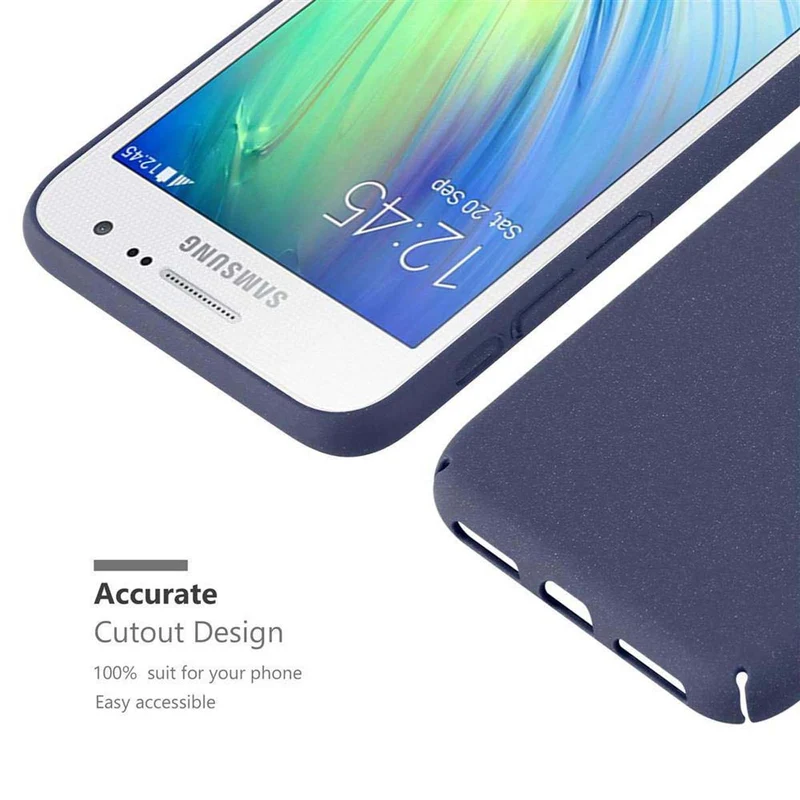 Cadorabo Hülle kompatibel mit Samsung Galaxy A3 2015 Hard Case Schutzhülle in Frosted Optik gegen Kratzer und Stöße