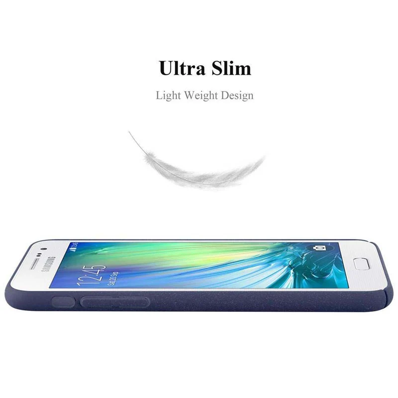 Cadorabo Hülle kompatibel mit Samsung Galaxy A3 2015 Hard Case Schutzhülle in Frosted Optik gegen Kratzer und Stöße