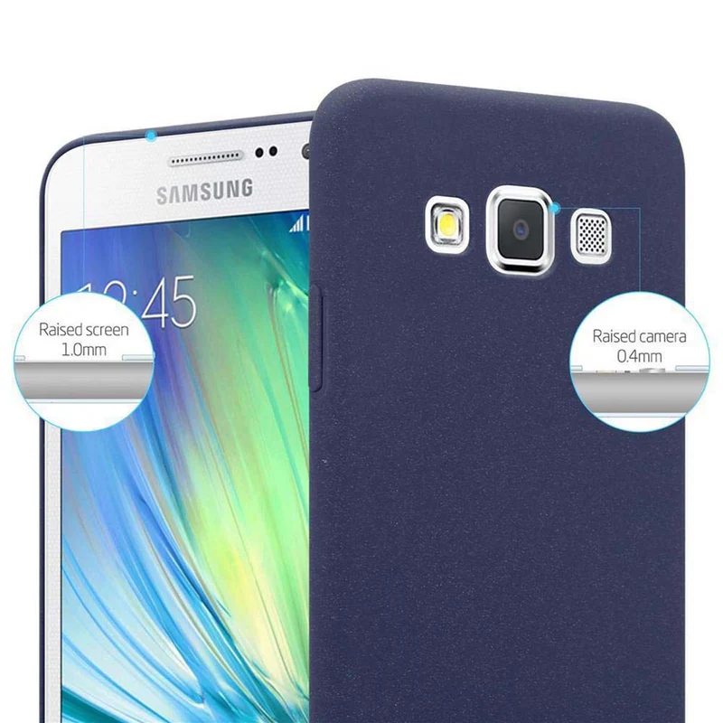 Cadorabo Hülle kompatibel mit Samsung Galaxy A3 2015 Hard Case Schutzhülle in Frosted Optik gegen Kratzer und Stöße