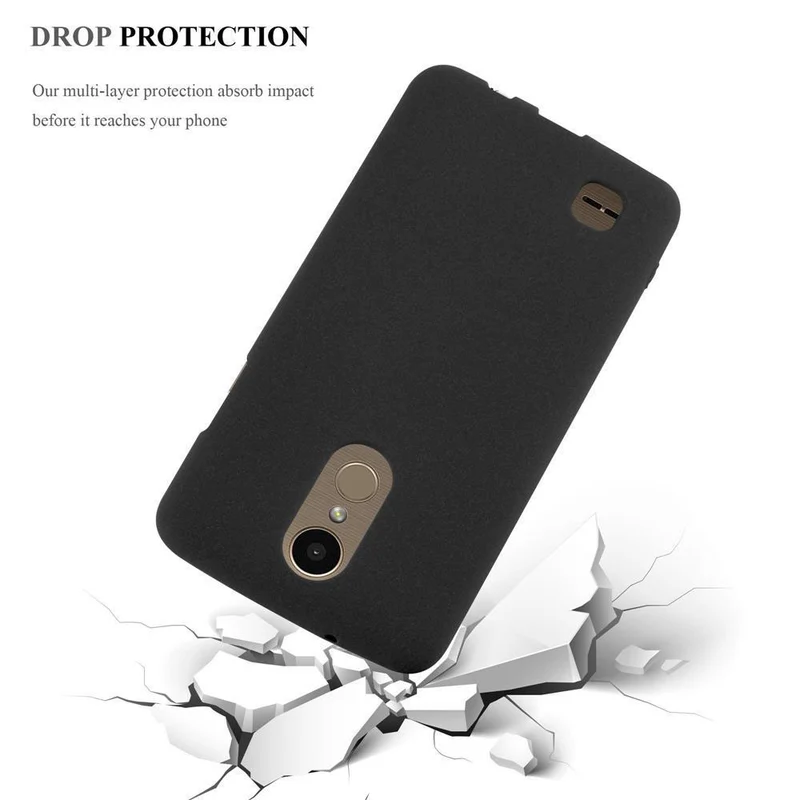 Cadorabo Hülle kompatibel mit LG K10 2017 US Version Schutzhülle aus flexiblem TPU Silikon