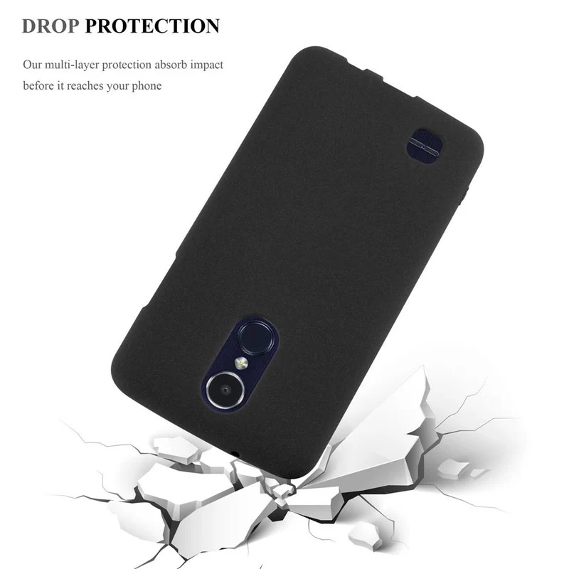 Cadorabo Hülle kompatibel mit LG K8 2017 US Version Schutzhülle aus flexiblem TPU Silikon