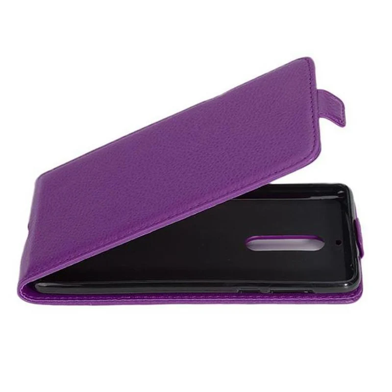 Cadorabo Hülle kompatibel mit Nokia 5 2017 Schutzhülle im Flip Design aus glattem Kunstleder