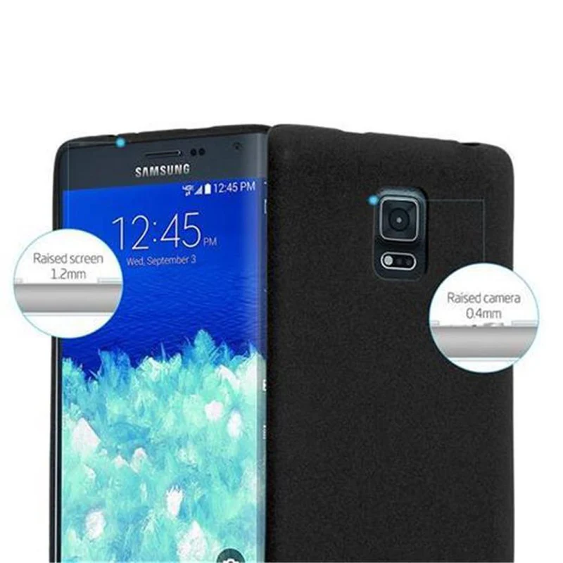 Cadorabo Hülle kompatibel mit Samsung Galaxy NOTE EDGE Schutzhülle aus flexiblem TPU Silikon