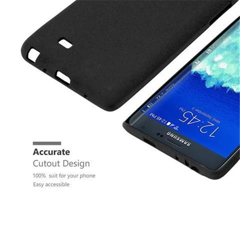 Cadorabo Hülle kompatibel mit Samsung Galaxy NOTE EDGE Schutzhülle aus flexiblem TPU Silikon