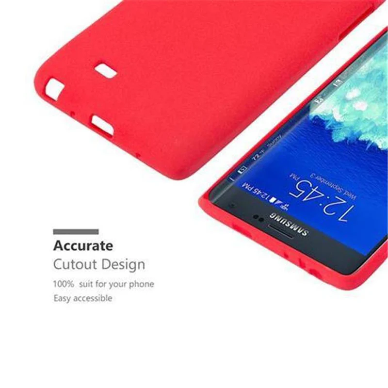 Cadorabo Hülle kompatibel mit Samsung Galaxy NOTE EDGE Schutzhülle aus flexiblem TPU Silikon