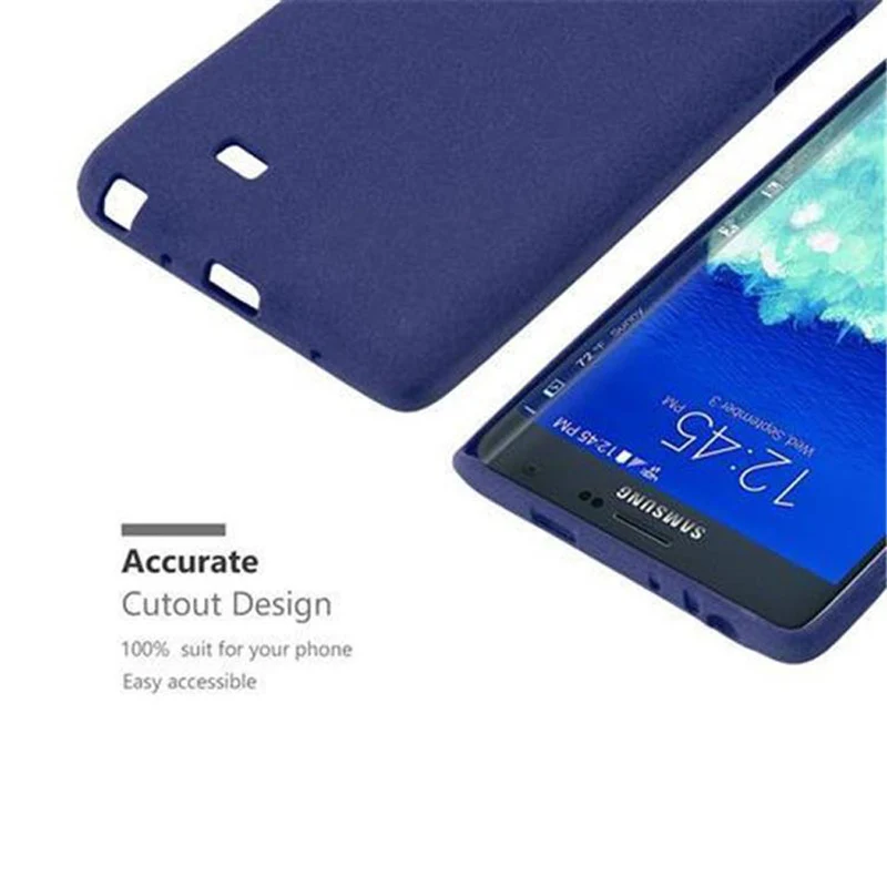 Cadorabo Hülle kompatibel mit Samsung Galaxy NOTE EDGE Schutzhülle aus flexiblem TPU Silikon