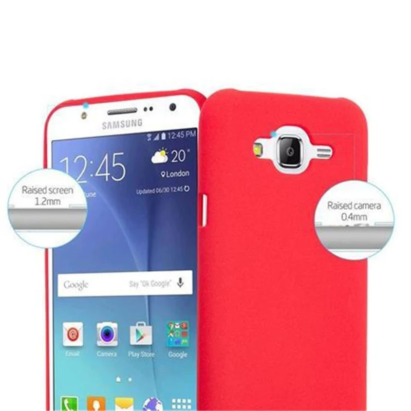 Cadorabo Hülle kompatibel mit Samsung Galaxy J7 2015 Schutzhülle aus flexiblem TPU Silikon