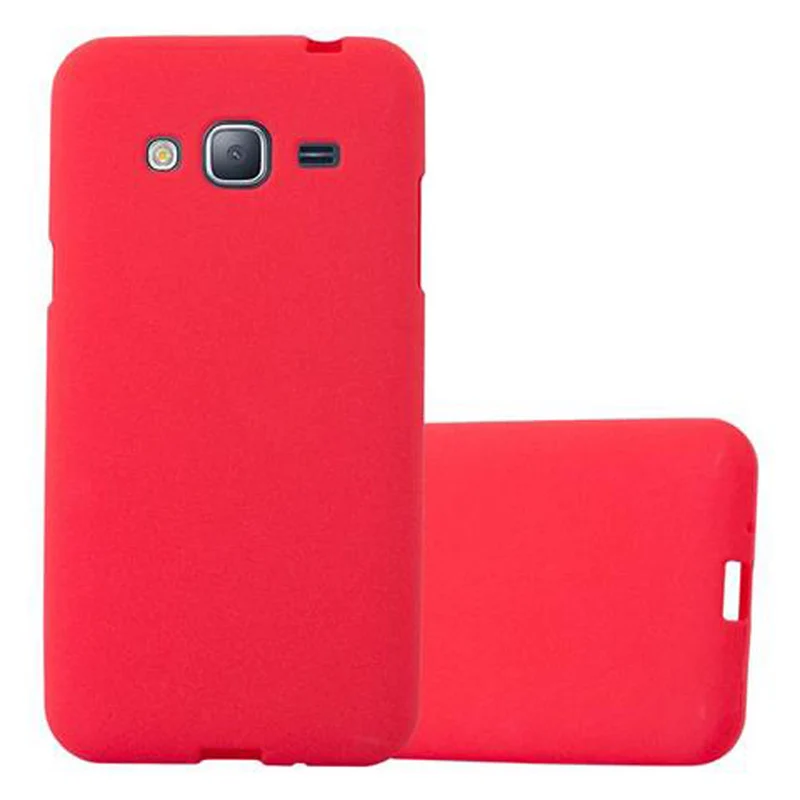 Cadorabo Hülle kompatibel mit Samsung Galaxy J3 2016 Schutzhülle aus flexiblem TPU Silikon
