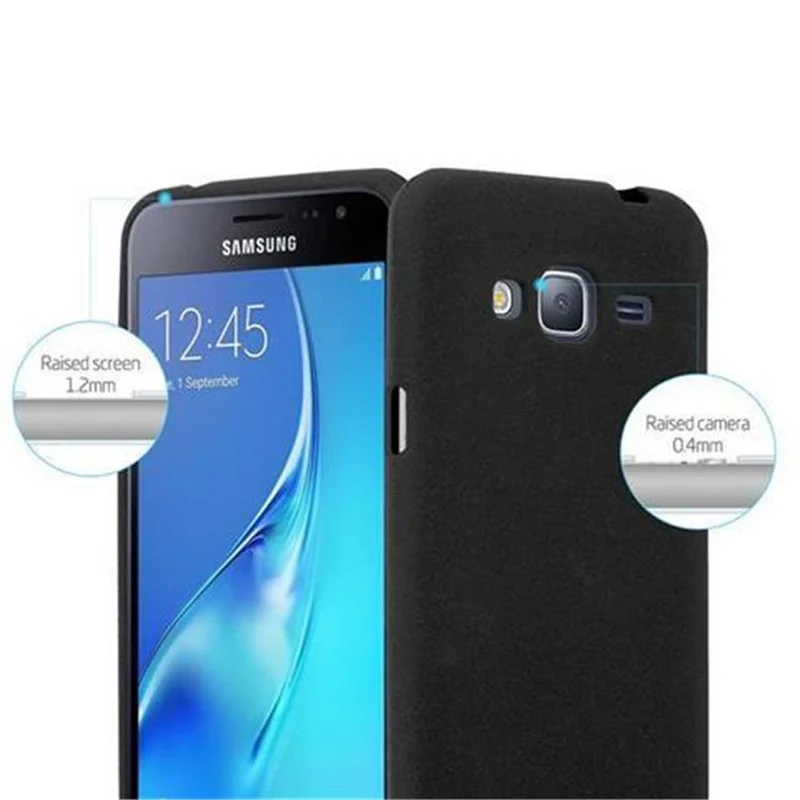 Cadorabo Hülle kompatibel mit Samsung Galaxy J3 2016 Schutzhülle aus flexiblem TPU Silikon