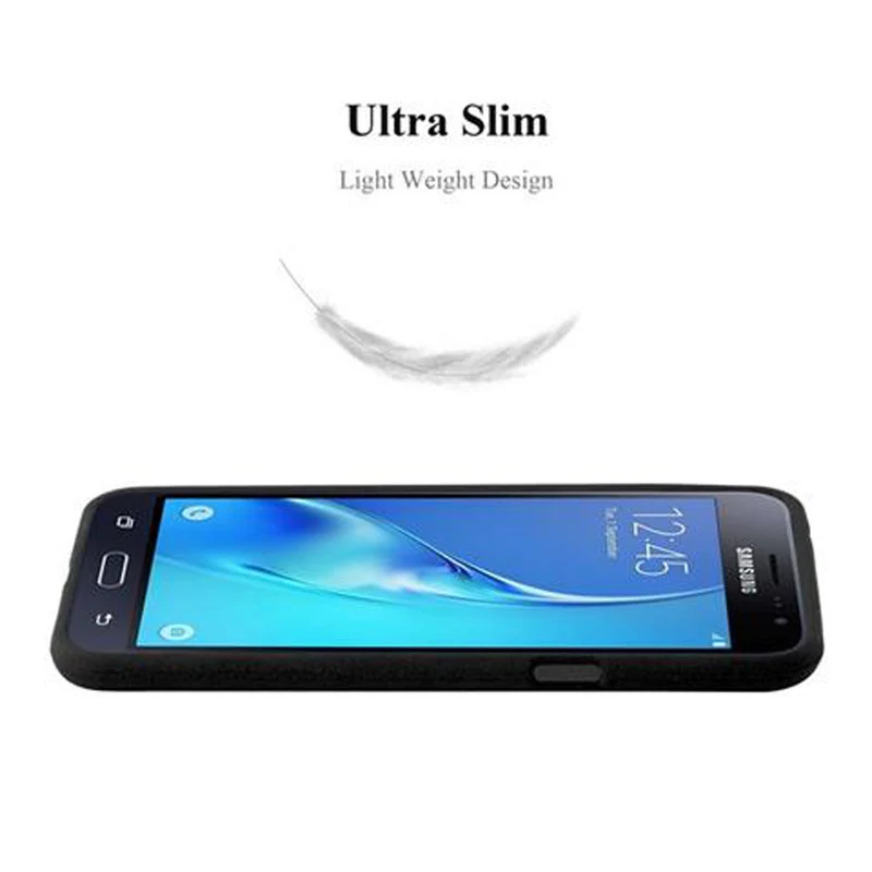 Cadorabo Hülle kompatibel mit Samsung Galaxy J3 2016 Schutzhülle aus flexiblem TPU Silikon