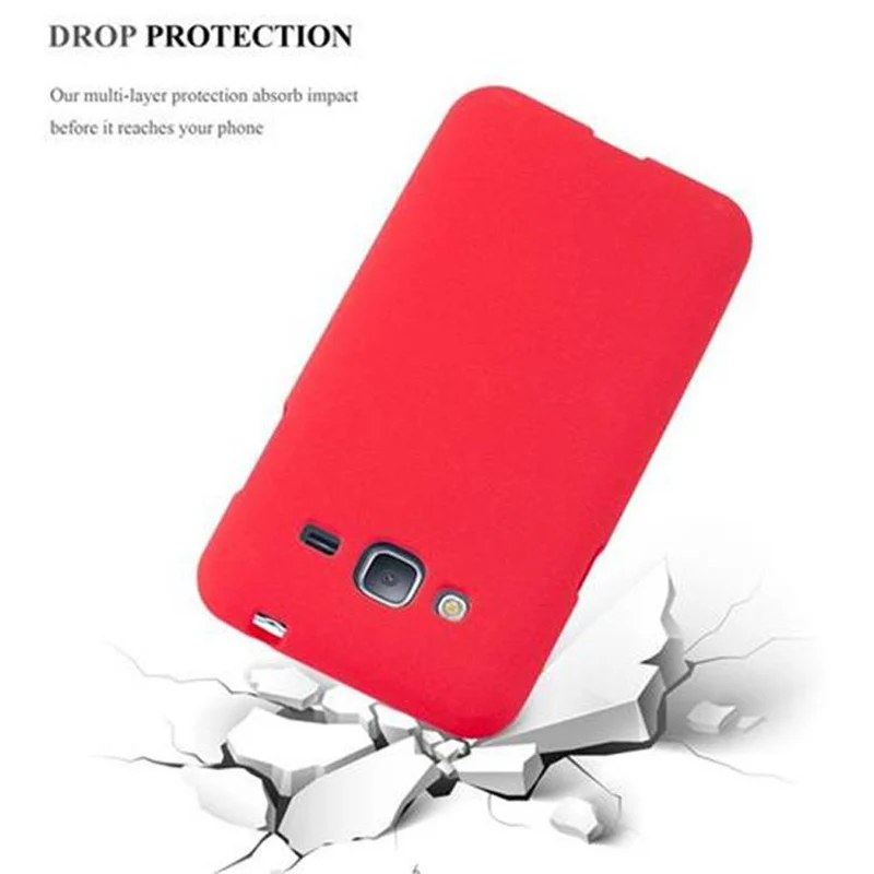 Cadorabo Hülle kompatibel mit Samsung Galaxy J3 2016 Schutzhülle aus flexiblem TPU Silikon