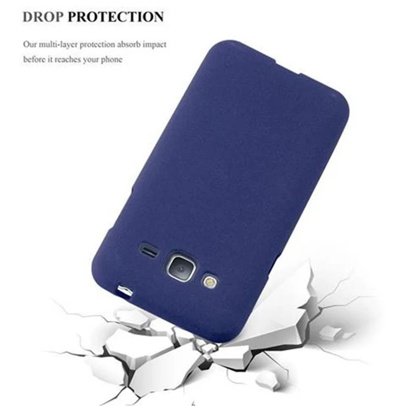 Cadorabo Hülle kompatibel mit Samsung Galaxy J3 2016 Schutzhülle aus flexiblem TPU Silikon