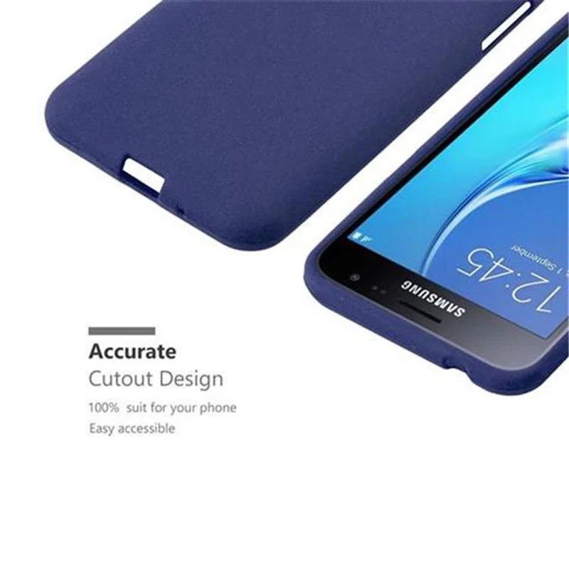 Cadorabo Hülle kompatibel mit Samsung Galaxy J3 2016 Schutzhülle aus flexiblem TPU Silikon