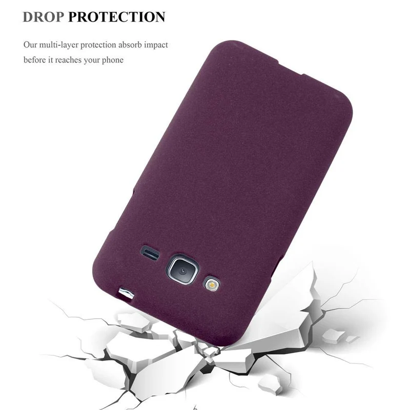 Cadorabo Hülle kompatibel mit Samsung Galaxy J3 2016 Schutzhülle aus flexiblem TPU Silikon
