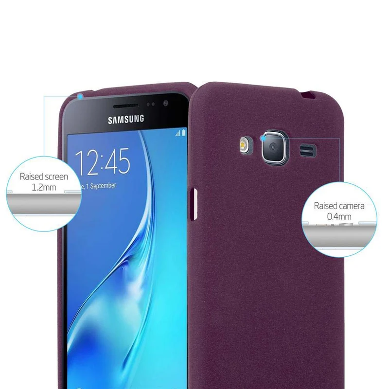 Cadorabo Hülle kompatibel mit Samsung Galaxy J3 2016 Schutzhülle aus flexiblem TPU Silikon