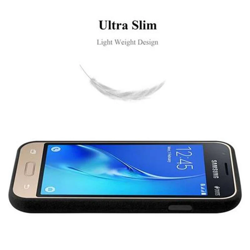 Cadorabo Hülle kompatibel mit Samsung Galaxy J1 MINI Schutzhülle aus flexiblem TPU Silikon