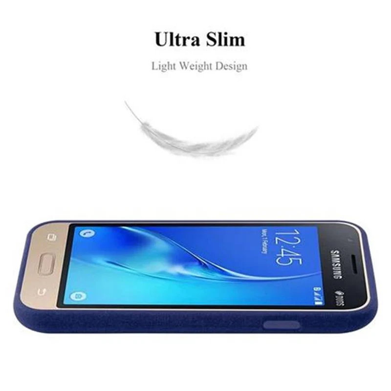 Cadorabo Hülle kompatibel mit Samsung Galaxy J1 MINI Schutzhülle aus flexiblem TPU Silikon