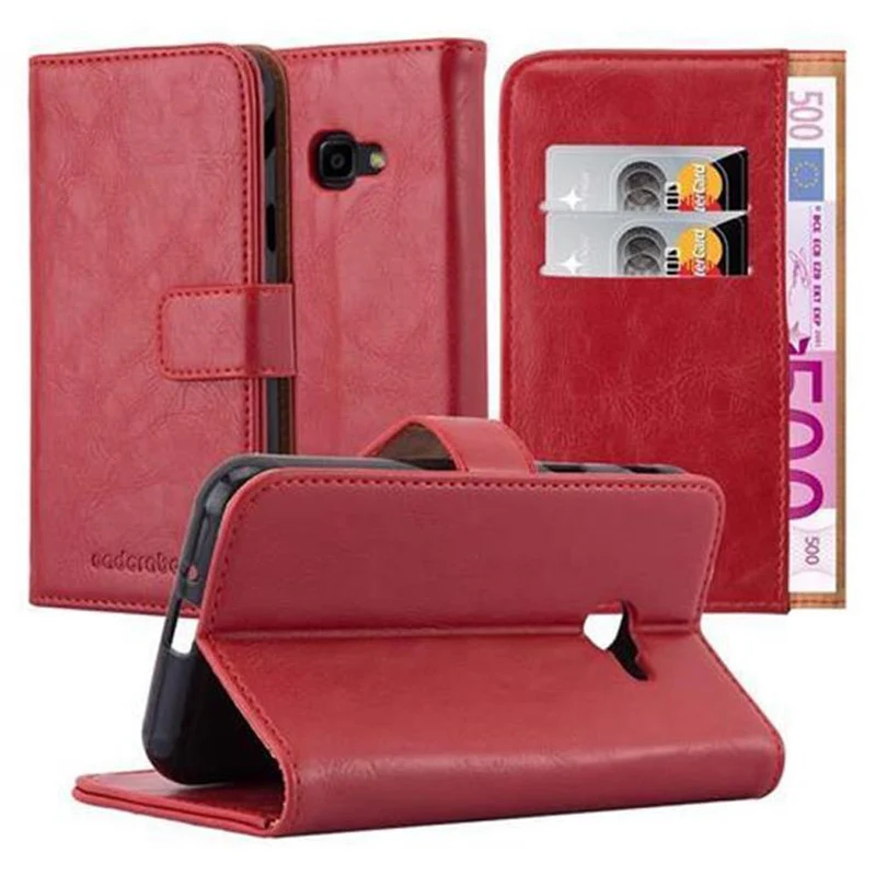 Cadorabo Hülle kompatibel mit Samsung Galaxy XCover 4 / XCover 4s Schutzhülle mit Magnetverschluss, Standfunktion und Kartenfach