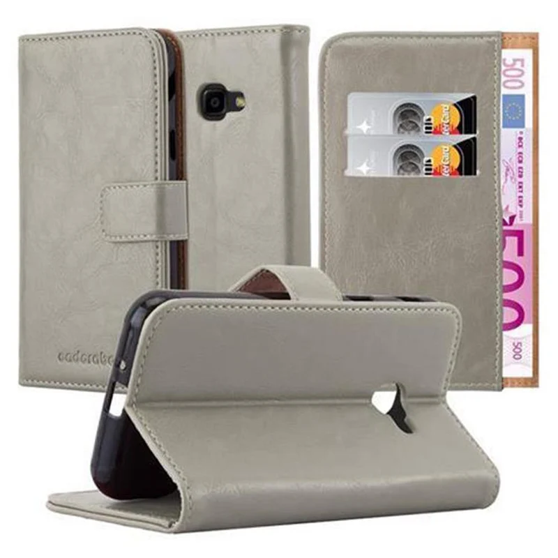 Cadorabo Hülle kompatibel mit Samsung Galaxy XCover 4 / XCover 4s Schutzhülle mit Magnetverschluss, Standfunktion und Kartenfach