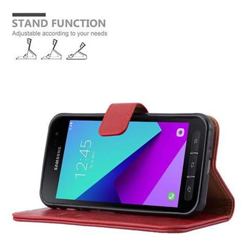 Cadorabo Hülle kompatibel mit Samsung Galaxy XCover 4 / XCover 4s Schutzhülle mit Magnetverschluss, Standfunktion und Kartenfach