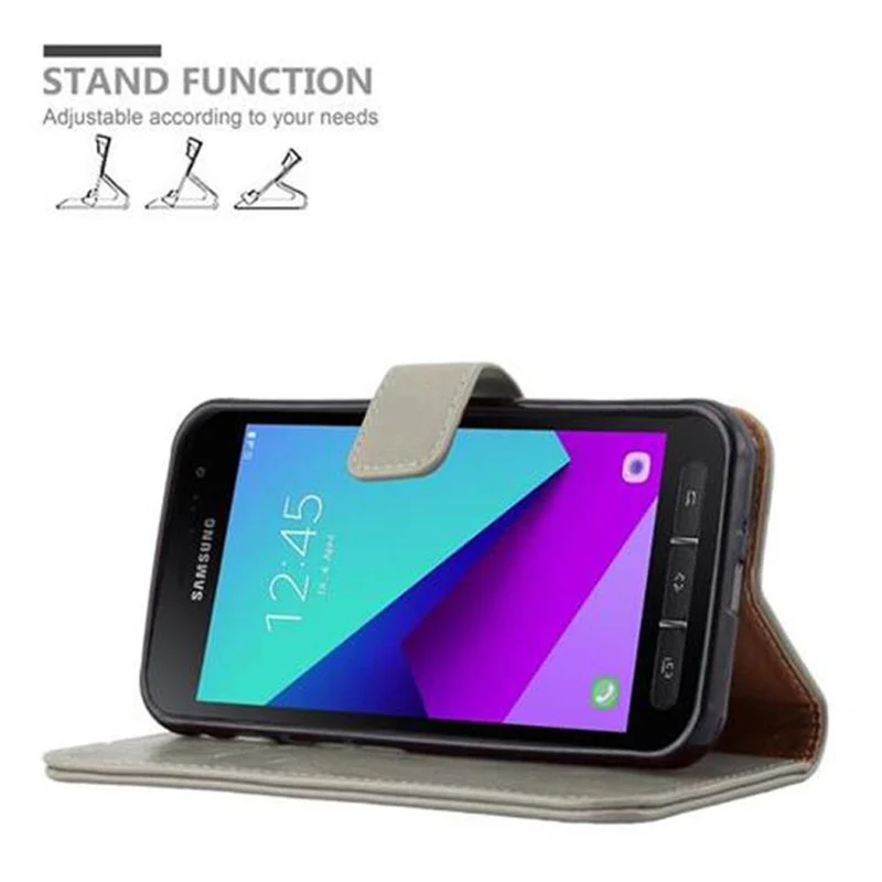 Cadorabo Hülle kompatibel mit Samsung Galaxy XCover 4 / XCover 4s Schutzhülle mit Magnetverschluss, Standfunktion und Kartenfach