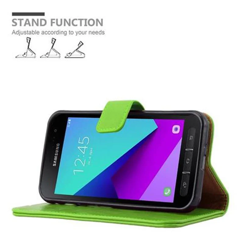 Cadorabo Hülle kompatibel mit Samsung Galaxy XCover 4 / XCover 4s Schutzhülle mit Magnetverschluss, Standfunktion und Kartenfach