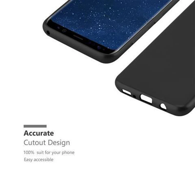 Cadorabo Hülle kompatibel mit Samsung Galaxy S8 PLUS Schutzhülle aus flexiblem TPU Silikon