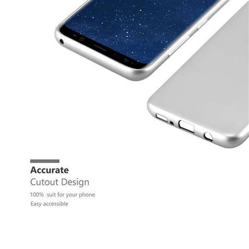 Cadorabo Hülle kompatibel mit Samsung Galaxy S8 PLUS Schutzhülle aus flexiblem TPU Silikon