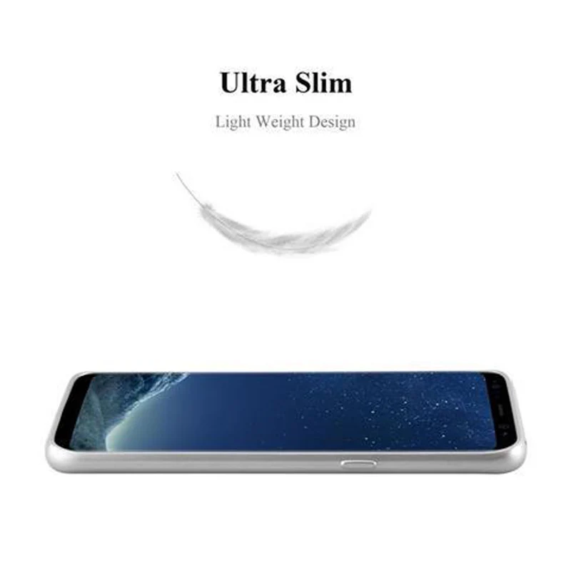 Cadorabo Hülle kompatibel mit Samsung Galaxy S8 PLUS Schutzhülle aus flexiblem TPU Silikon