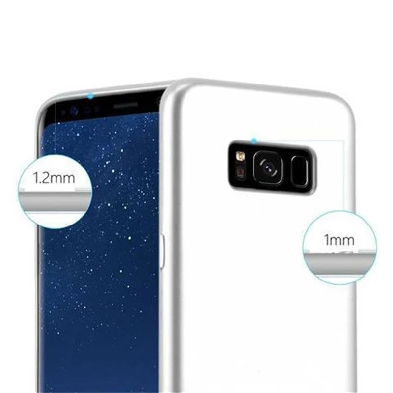 Cadorabo Hülle kompatibel mit Samsung Galaxy S8 PLUS Schutzhülle aus flexiblem TPU Silikon