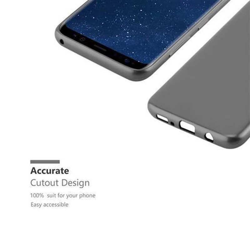 Cadorabo Hülle kompatibel mit Samsung Galaxy S8 PLUS Schutzhülle aus flexiblem TPU Silikon