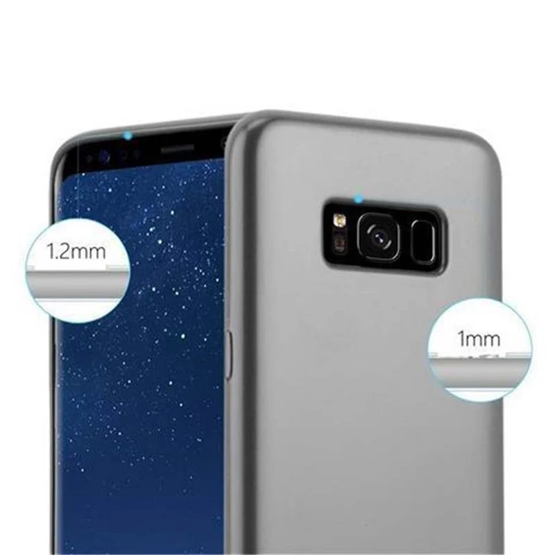 Cadorabo Hülle kompatibel mit Samsung Galaxy S8 PLUS Schutzhülle aus flexiblem TPU Silikon