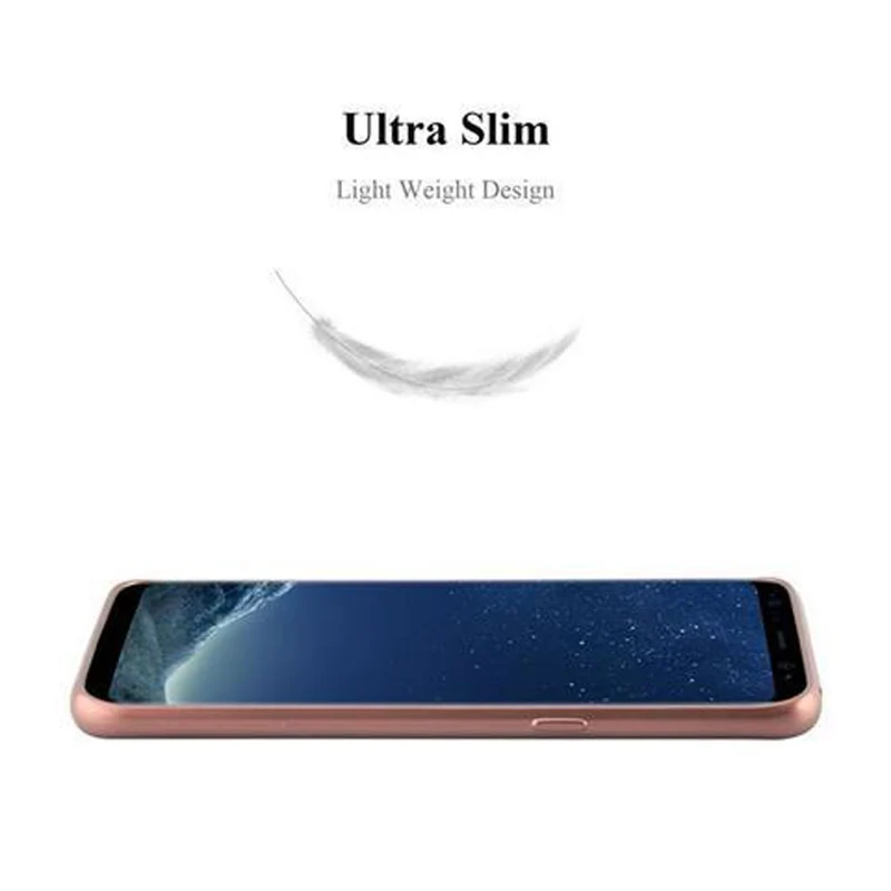 Cadorabo Hülle kompatibel mit Samsung Galaxy S8 Schutzhülle aus flexiblem TPU Silikon