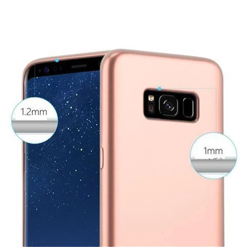 Cadorabo Hülle kompatibel mit Samsung Galaxy S8 Schutzhülle aus flexiblem TPU Silikon